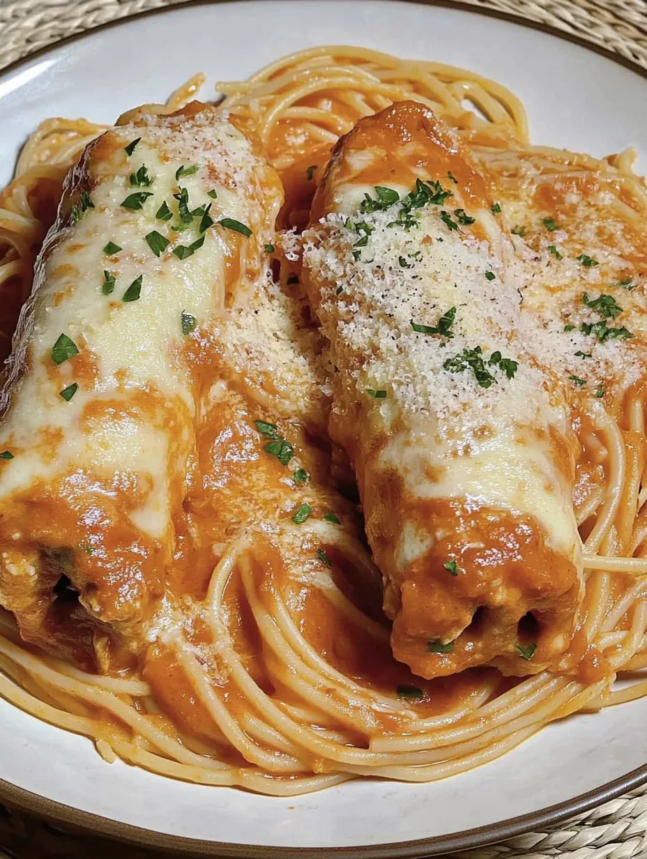 Rouleaux de viande hachée au jambon en sauce tomate – Simple et nourrissant