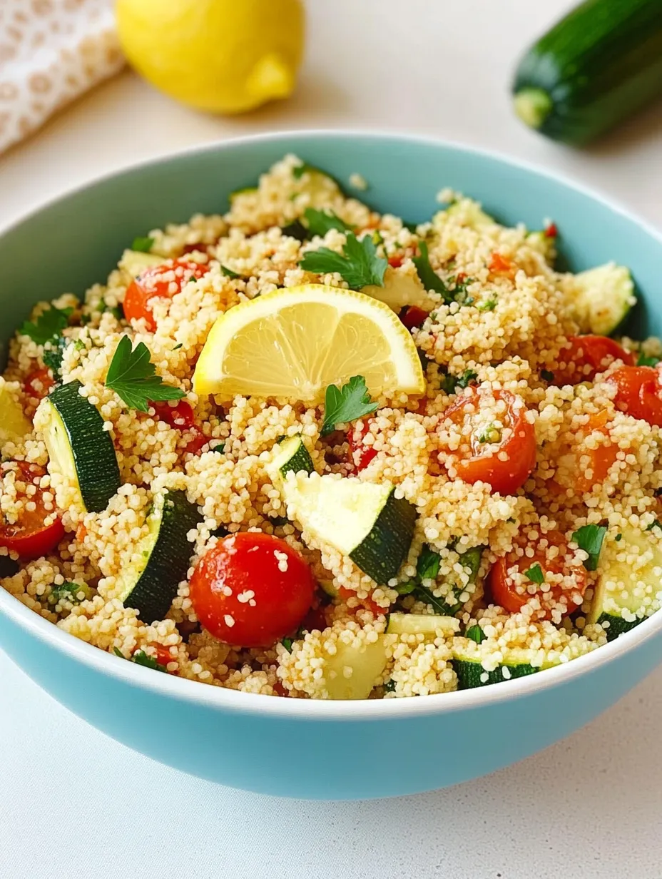 Salade de couscous aux courgettes – Fraîche et Légère