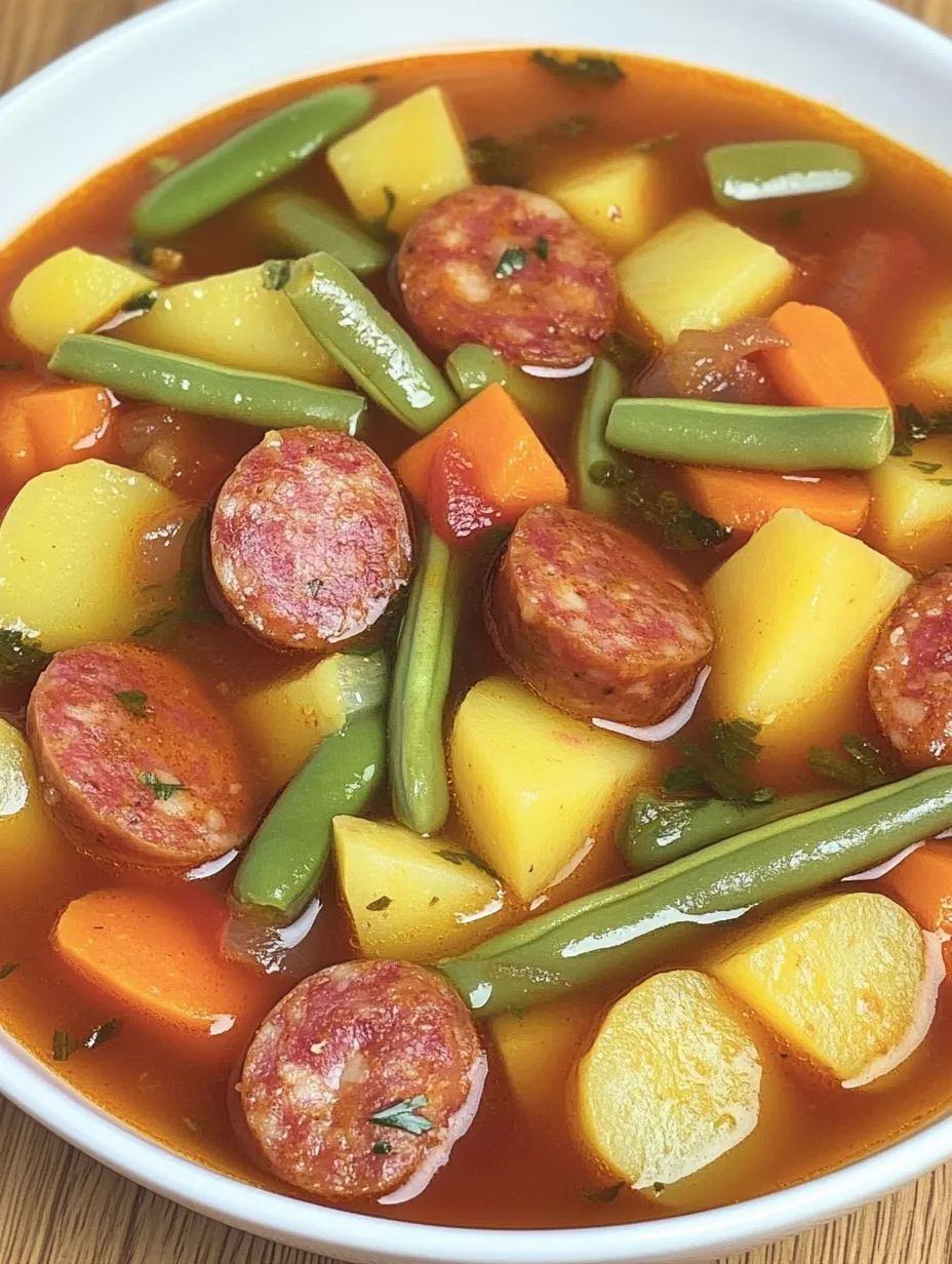 Ragoût au saucisson sec avec pommes de terre, carottes et haricots – Simple et Copieux