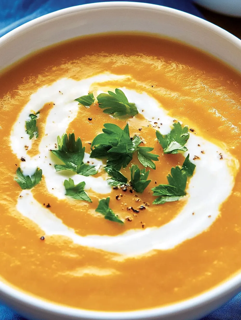 Soupe carottes-gingembre au lait de coco – Fruitée et Crémeuse