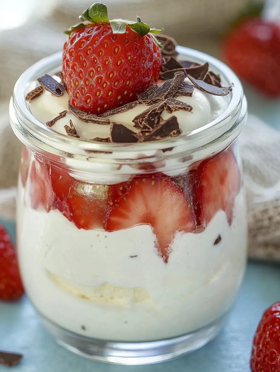 Dessert au fromage blanc et fraises – Fruité et crémeux en verrines