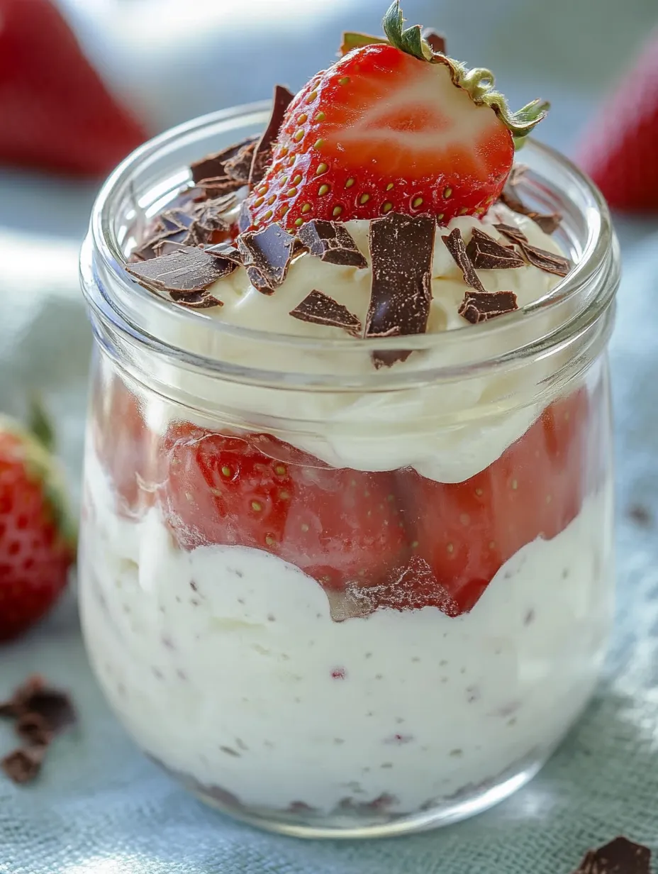 Verrines de fromage blanc aux fraises – Légères et rafraîchissantes
