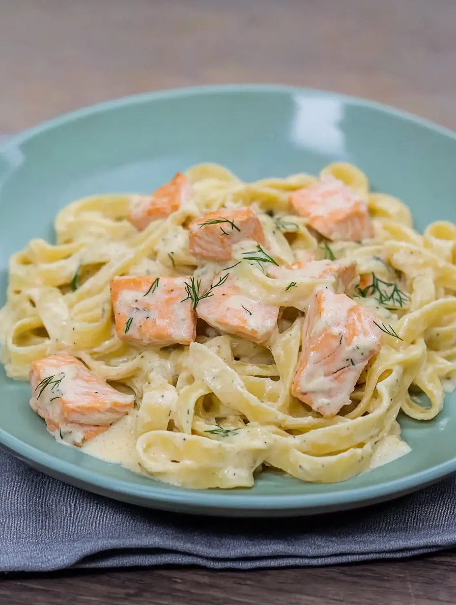 Pâtes au saumon et sauce crémeuse – Simple et Délicieux