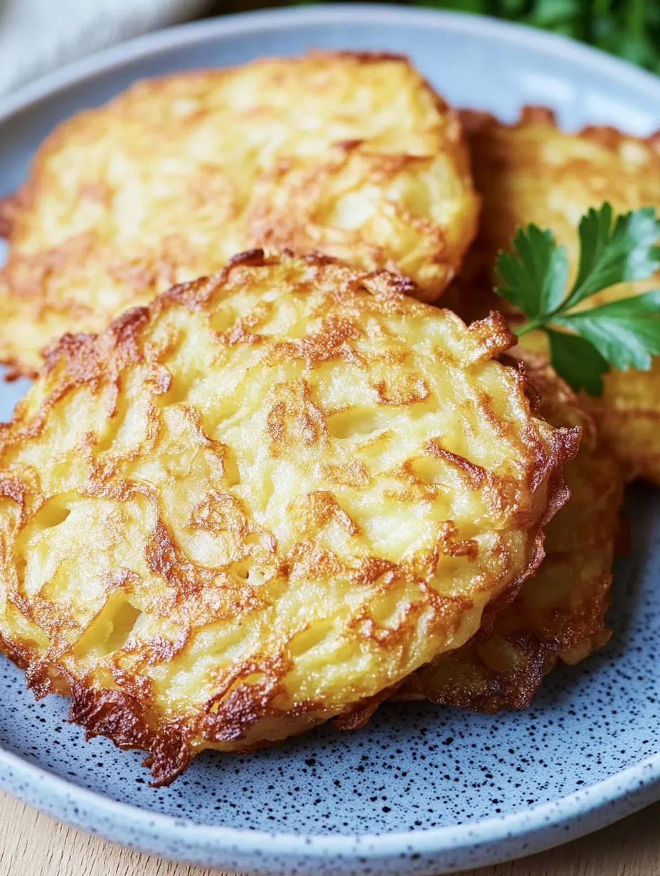Galettes de pommes de terre à la friteuse à air - Simples et ultra-croustillantes