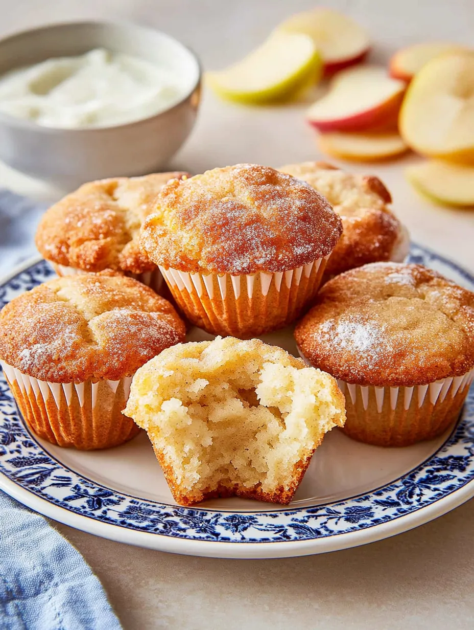 Muffins aux pommes au yaourt - Moelleux et Légers