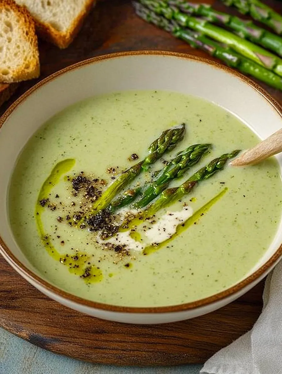 Soupe d'asperges vertes – Fraîche, Crémeuse et Légère