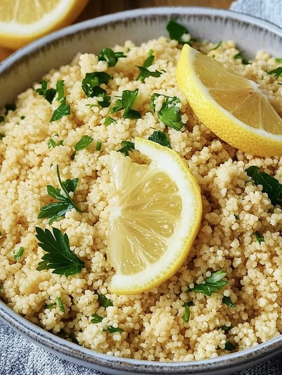 Couscous au citron – Fruité, Épicé et Vite fait