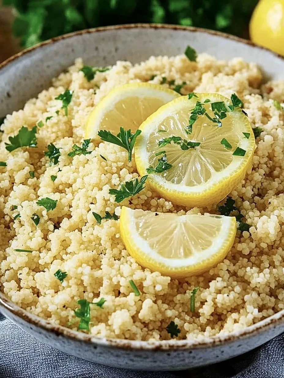 Couscous au citron – Rafraîchissant, Léger et Parfait en accompagnement