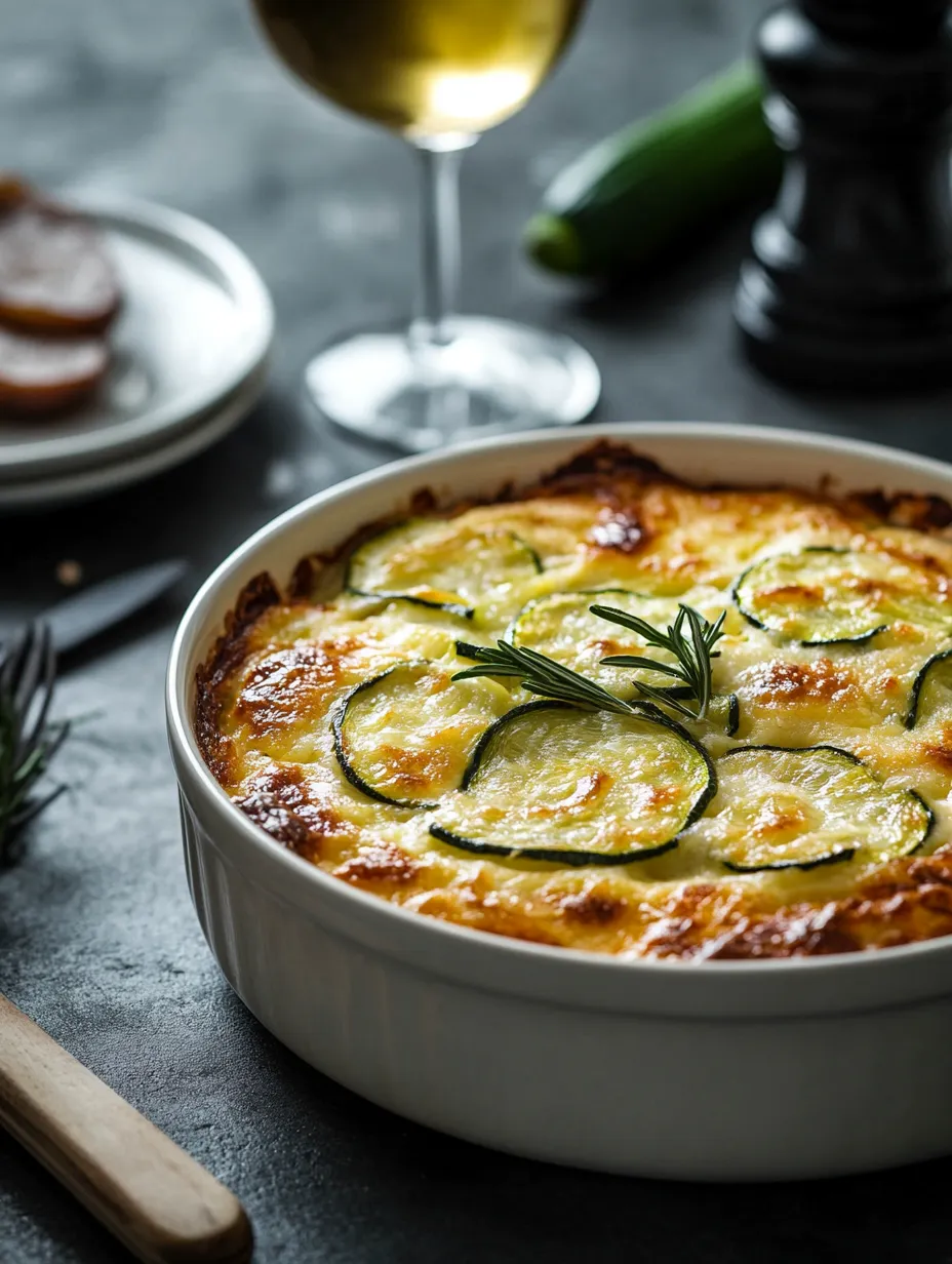Gratin incontournable courgette jambon riz