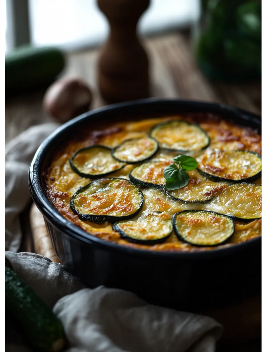 Gratin réconfort courgette jambon