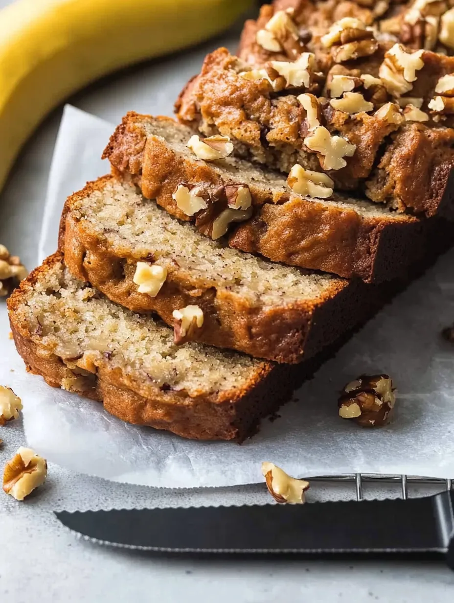 Pain à la banane aux noix - Simple, Moelleux et Délicieux