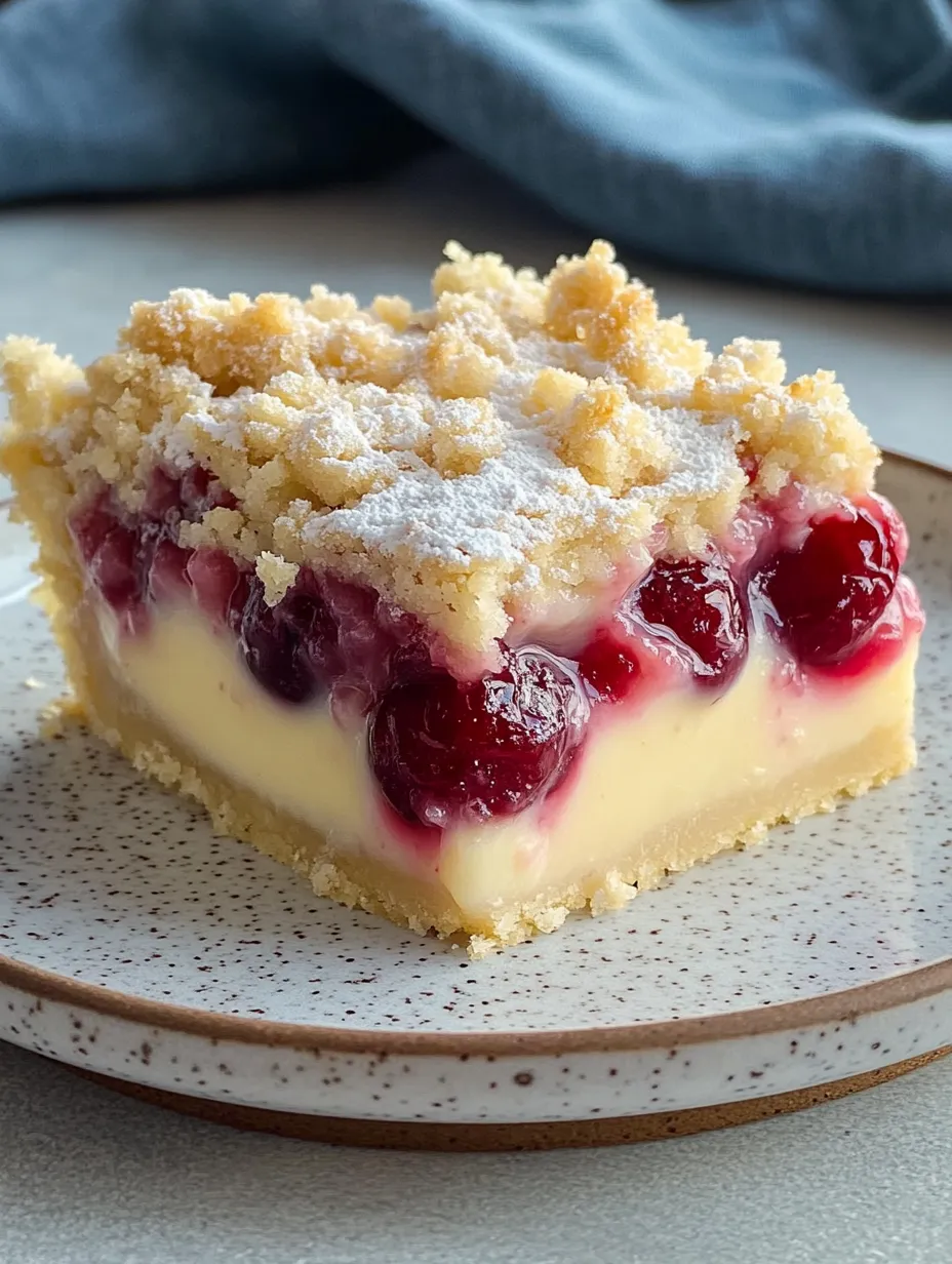 Gâteau crumble aux cerises sur plaque – Croquant, Fruité et Juteux