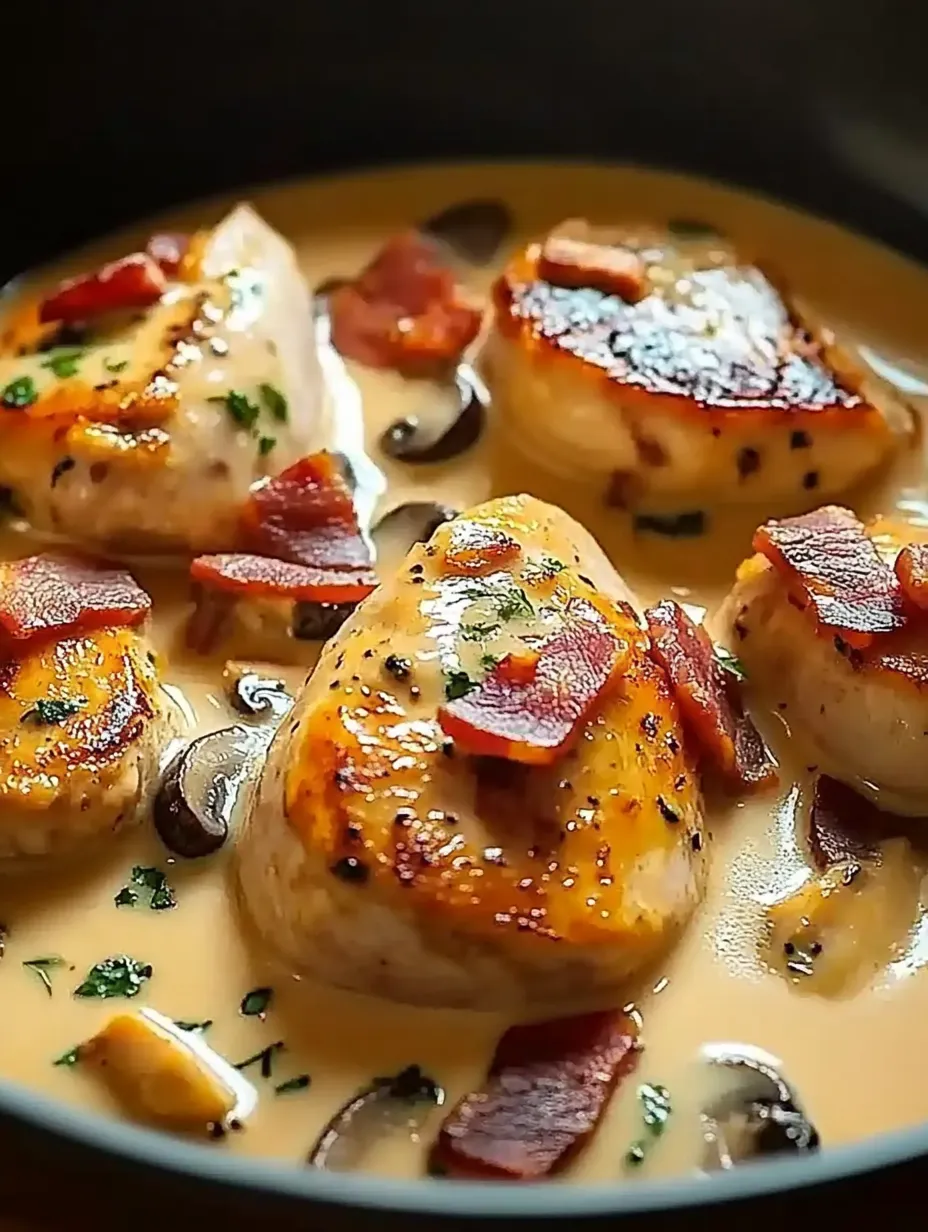Poulet moutarde au champignon en émincés