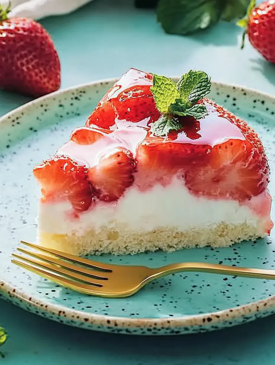 Gâteau aux fraises avec crème - Onctueux, Fruité et Délicieux