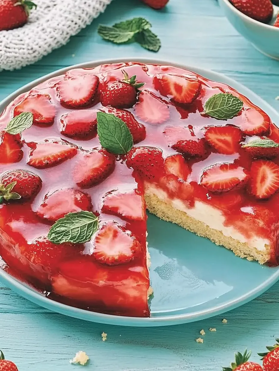 Gâteau aux fraises avec crème - Juteux, Sucré et Facilement Délicieux