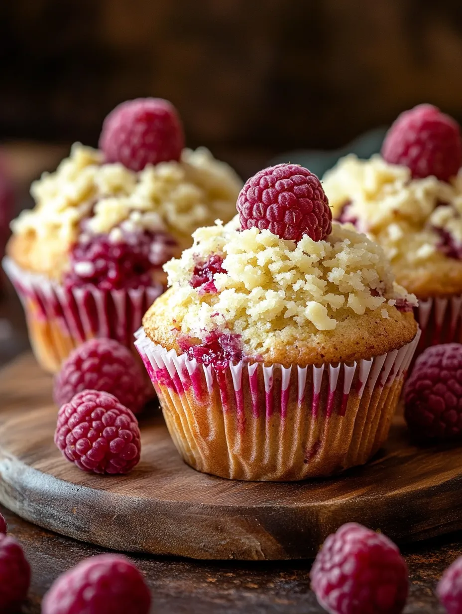 Muffins aux framboises et chocolat blanc