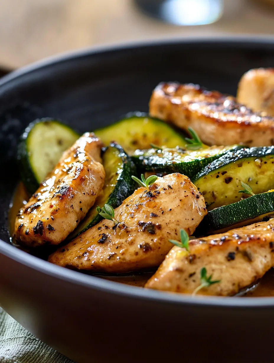 Recette Sauté de Poulet Courgette à la Sauce Soja