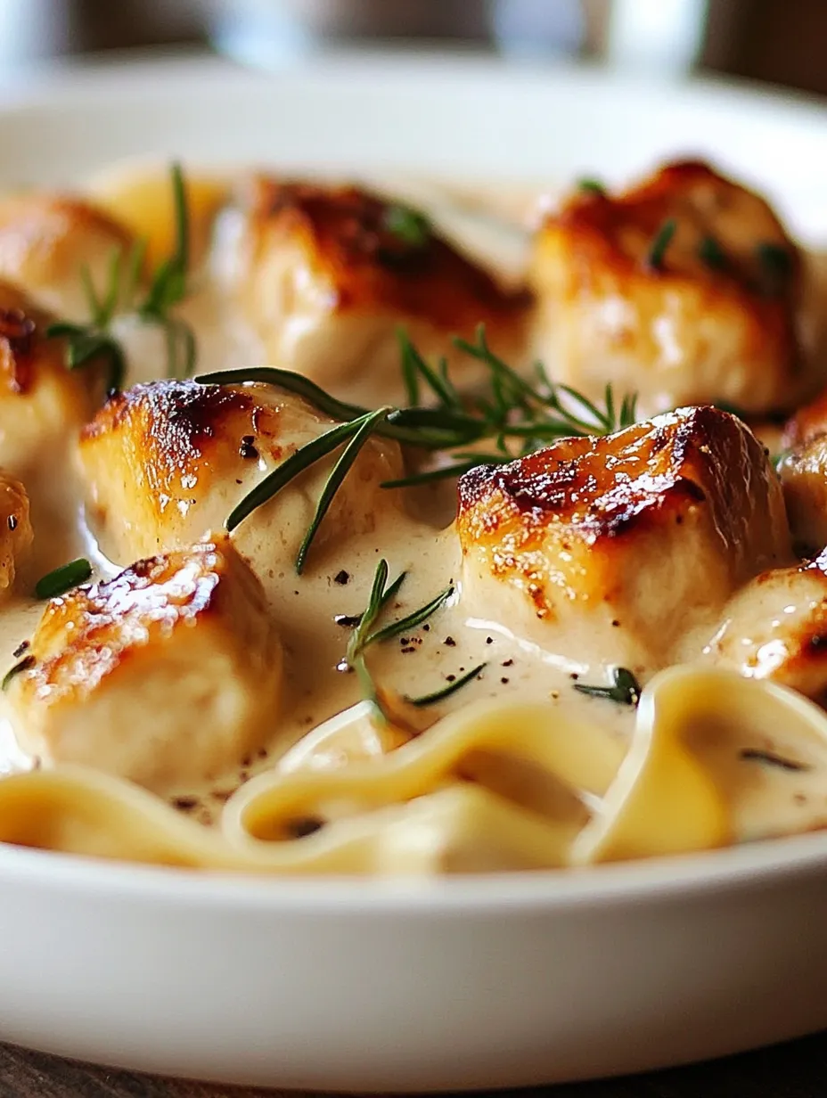 Délicieuses pâtes au poulet à l'italienne