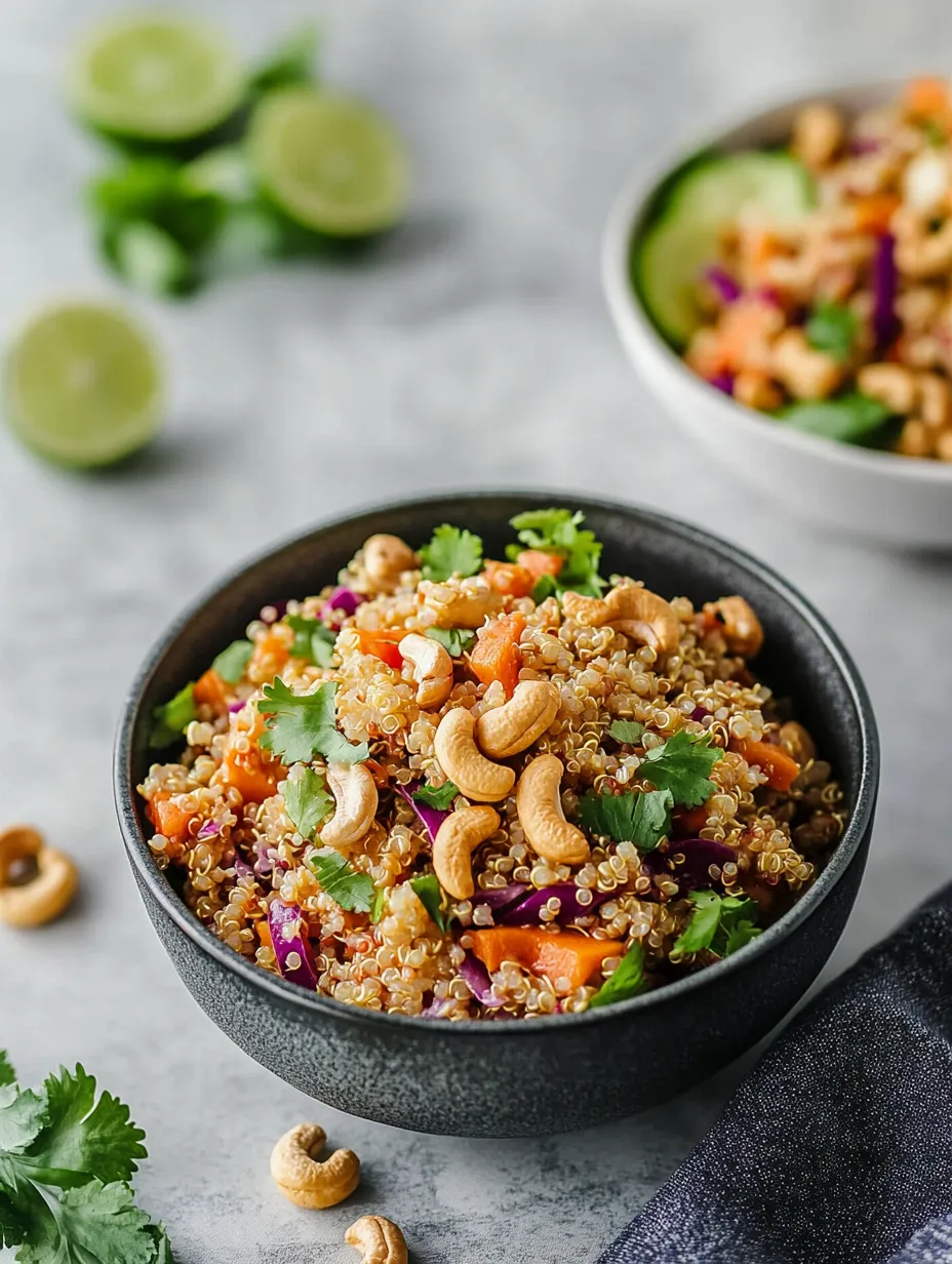 Quinoa thaï croustillant aux noix de cajou