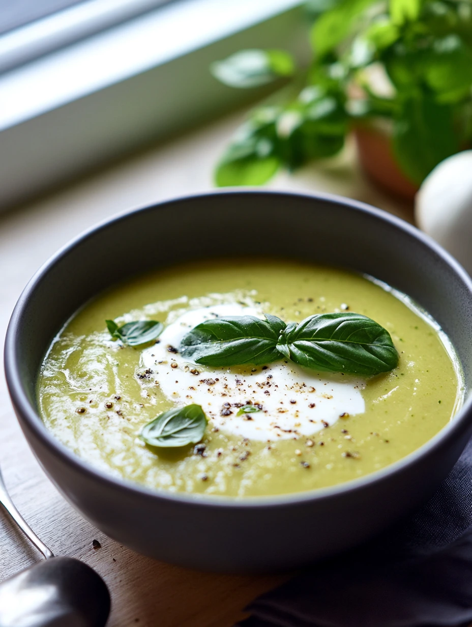 Velouté de Courgettes sain