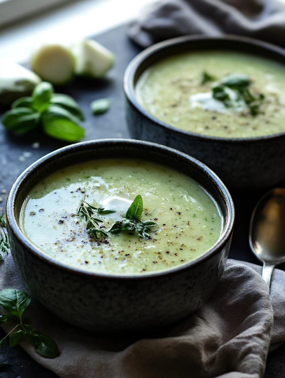 Velouté de Courgettes pour 2 personnes