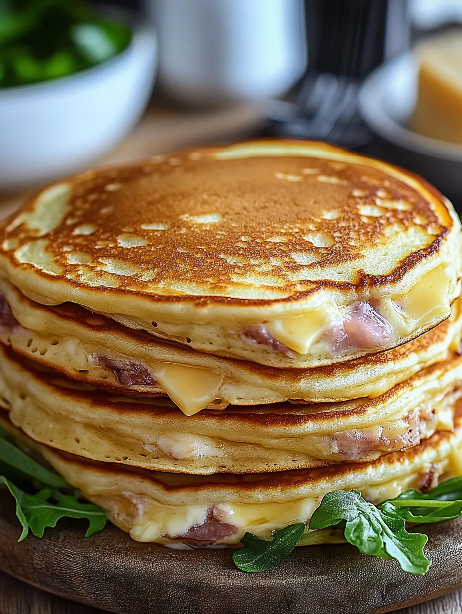 Crêpes Salées Jambon-Fromage : Un Brunch Tendre et Délicieux