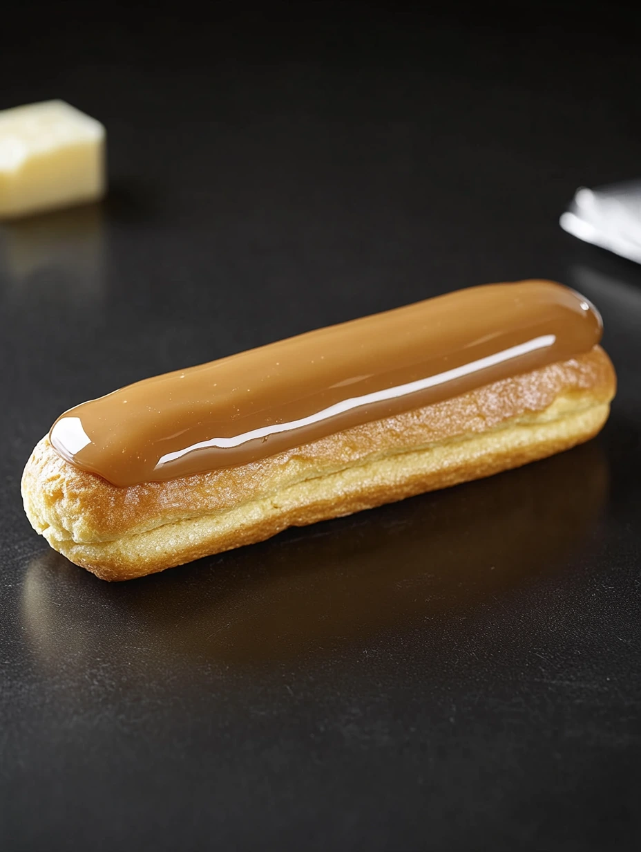 1 Eclairs au caramel au beurre salé