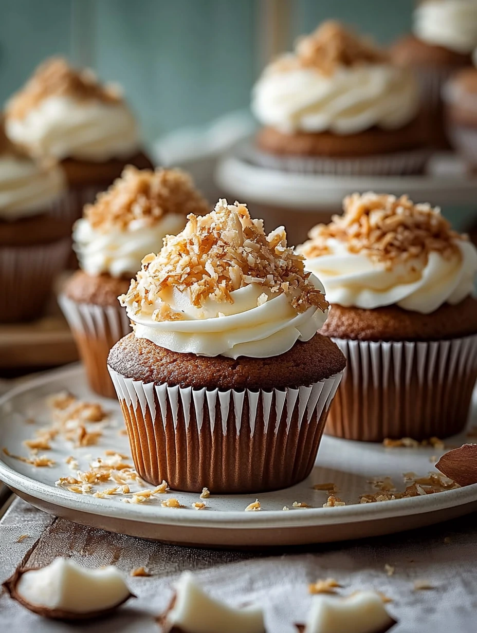 3 Cupcakes à la Noix de Coco : Délice Tropical