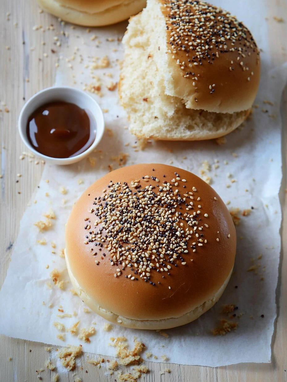 Pain Hamburger Super moelleux avec sauce