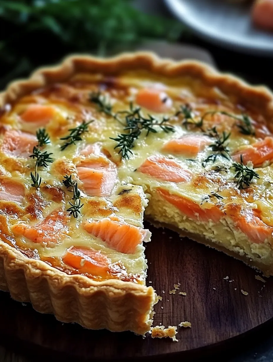 Quiche Légère au Saumon Fumé et Parmesan