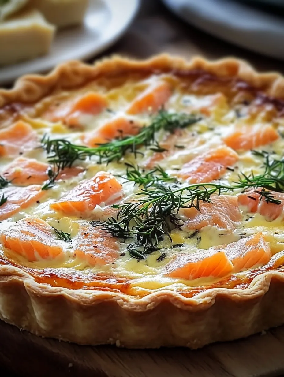 Quiche au Saumon Fumé et Parmesan