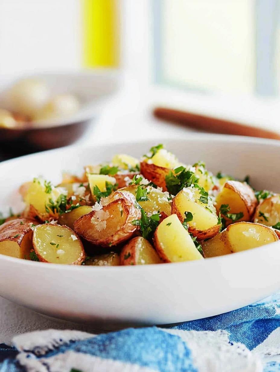 Salade de pommes de terre herbes aromatiques fraîches