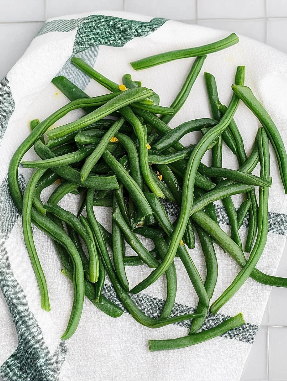 Haricots verts séchés