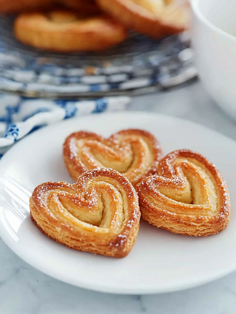 Biscuits palmiers feuilletés sucrés