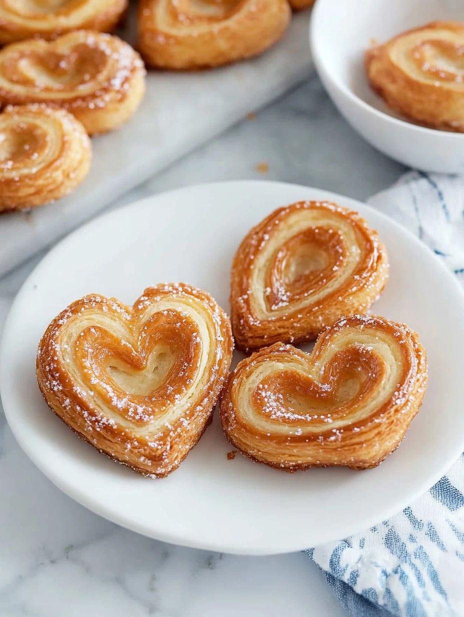 Biscuits palmiers feuilletés sucrés, recette facile et rapide