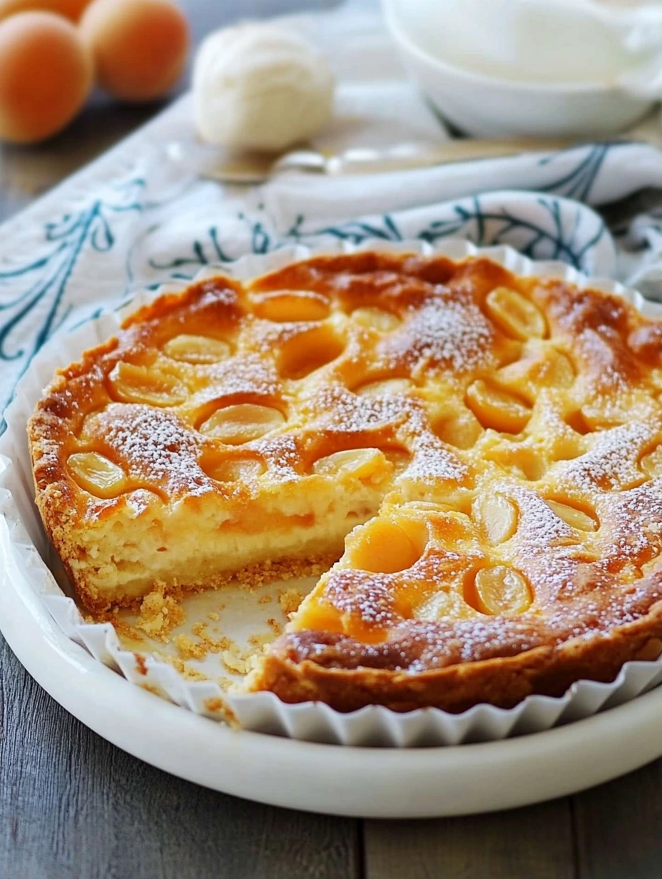 Clafoutis abricot et poudre d'amande