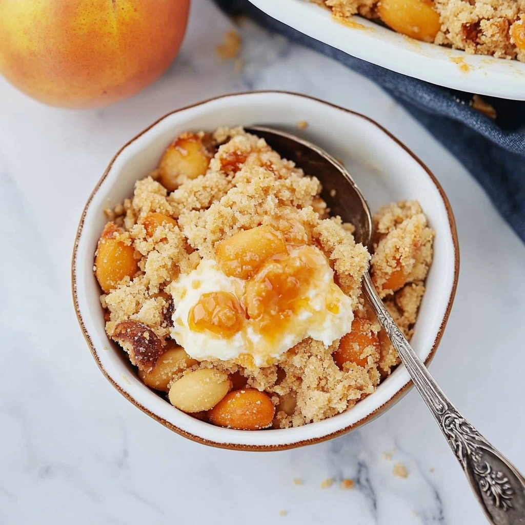 Crumble abricots amandes