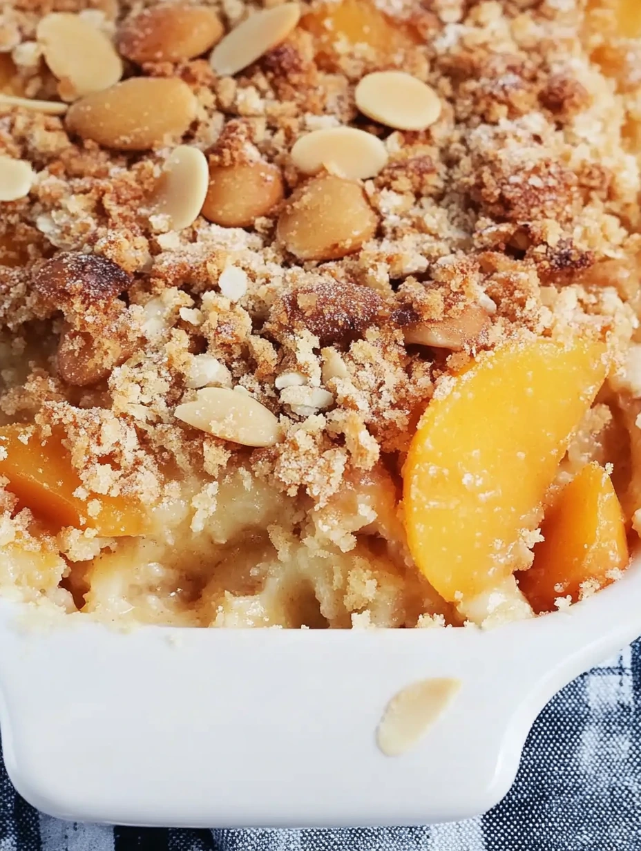 LE CRUMBLE AUX ABRICOTS AMANDES