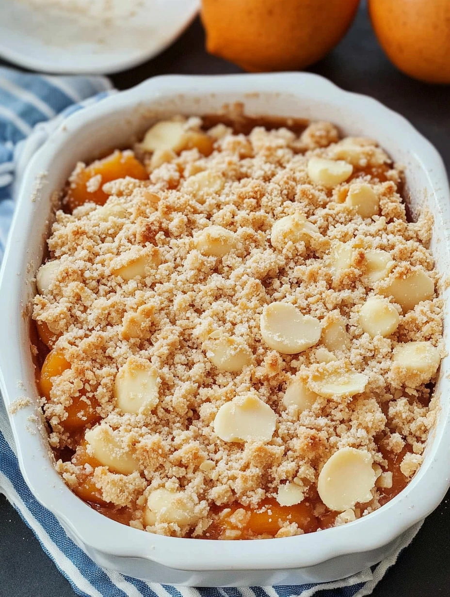 Crumble abricots amandes, recette facile