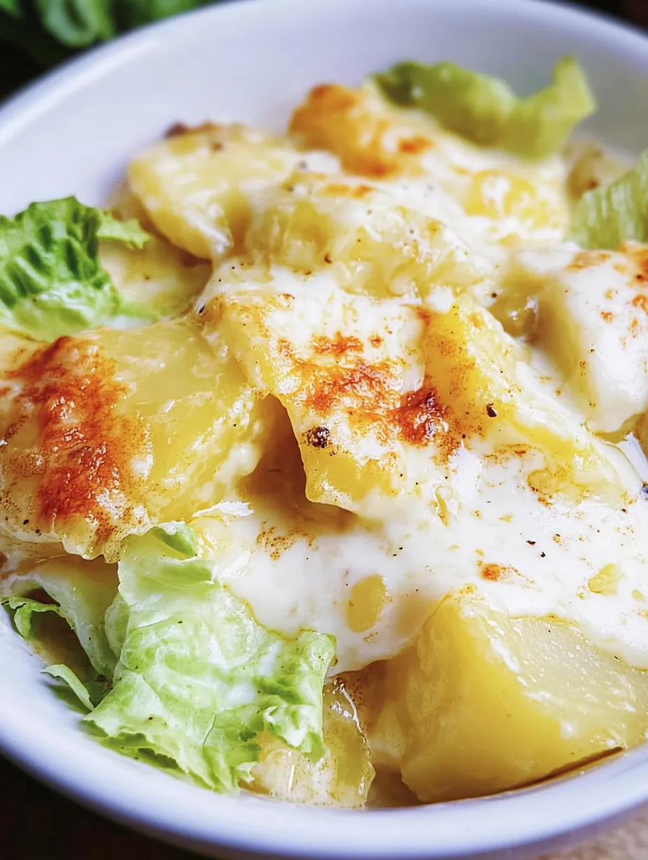 Gratin crémeux de chou frisé et pommes de terre – Simple & délicieux