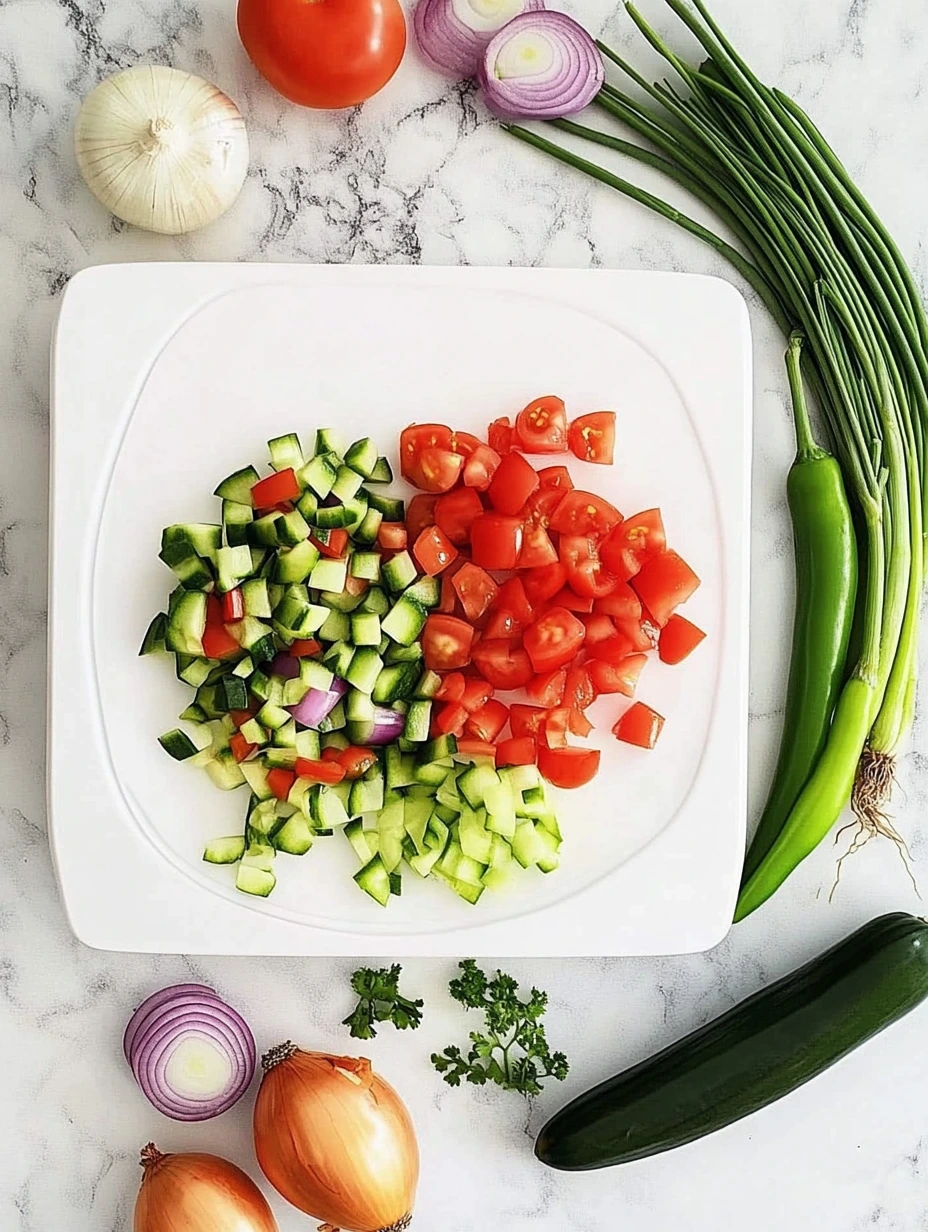 Salade de pois chiches ingredients