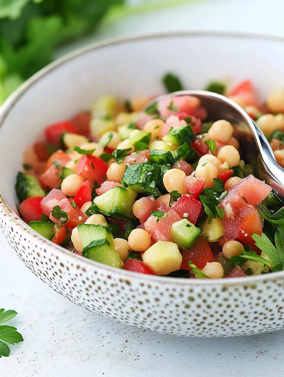 Salade de pois chiches fraiche