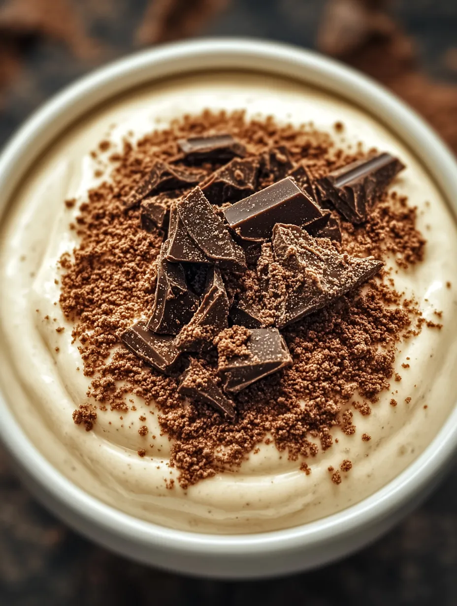 Crème chocolat café biscuits idée