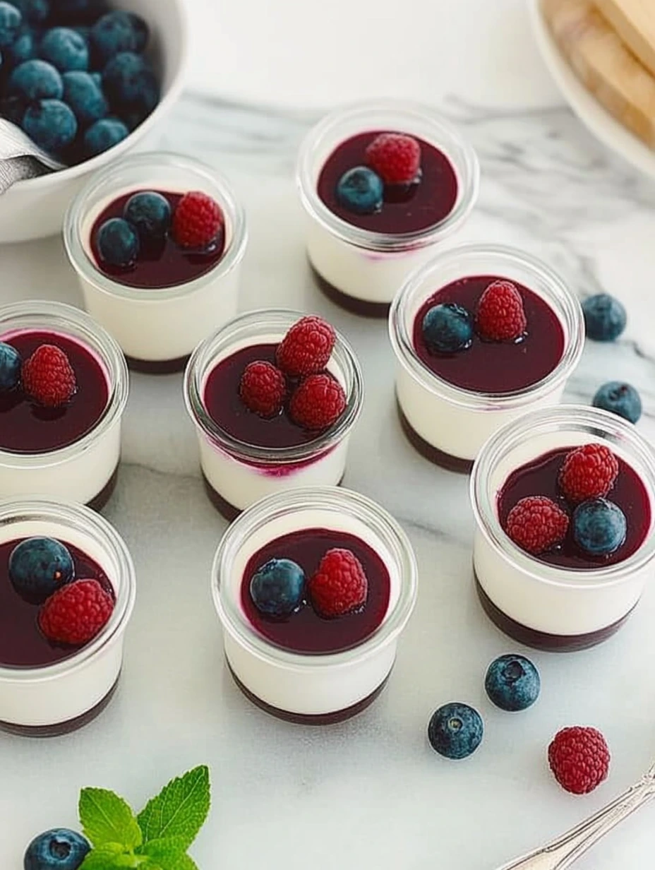 Panna cotta aux fruits rouge