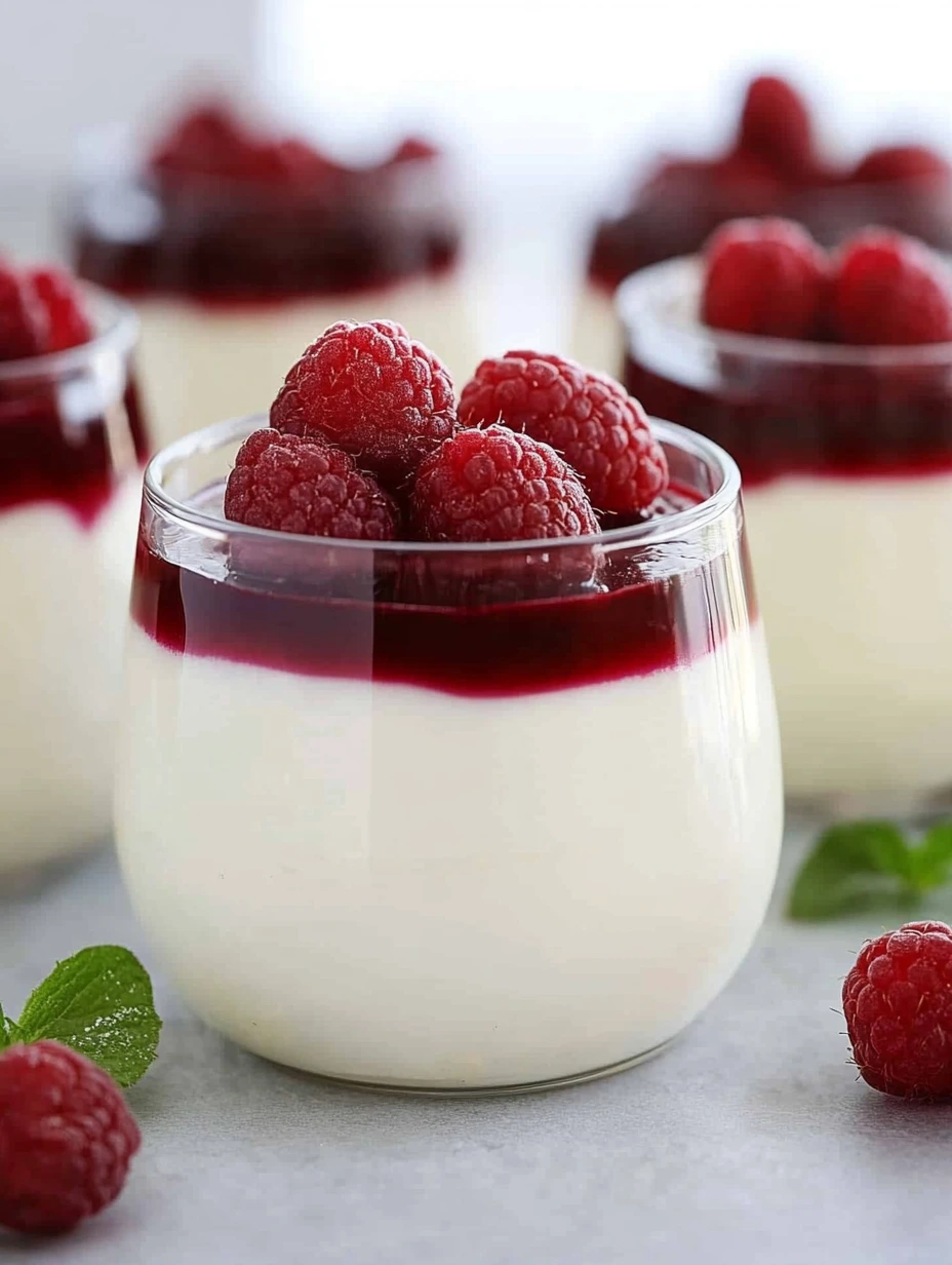 Panna cotta framboise