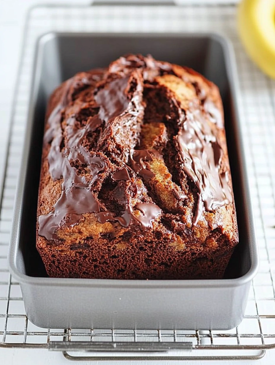 Banana bread chocolat