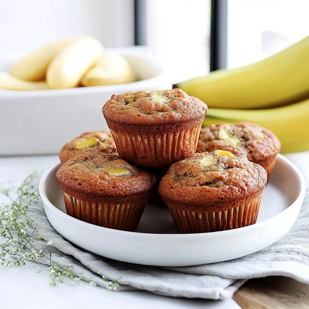 Muffins banane moelleux (façon banana bread)