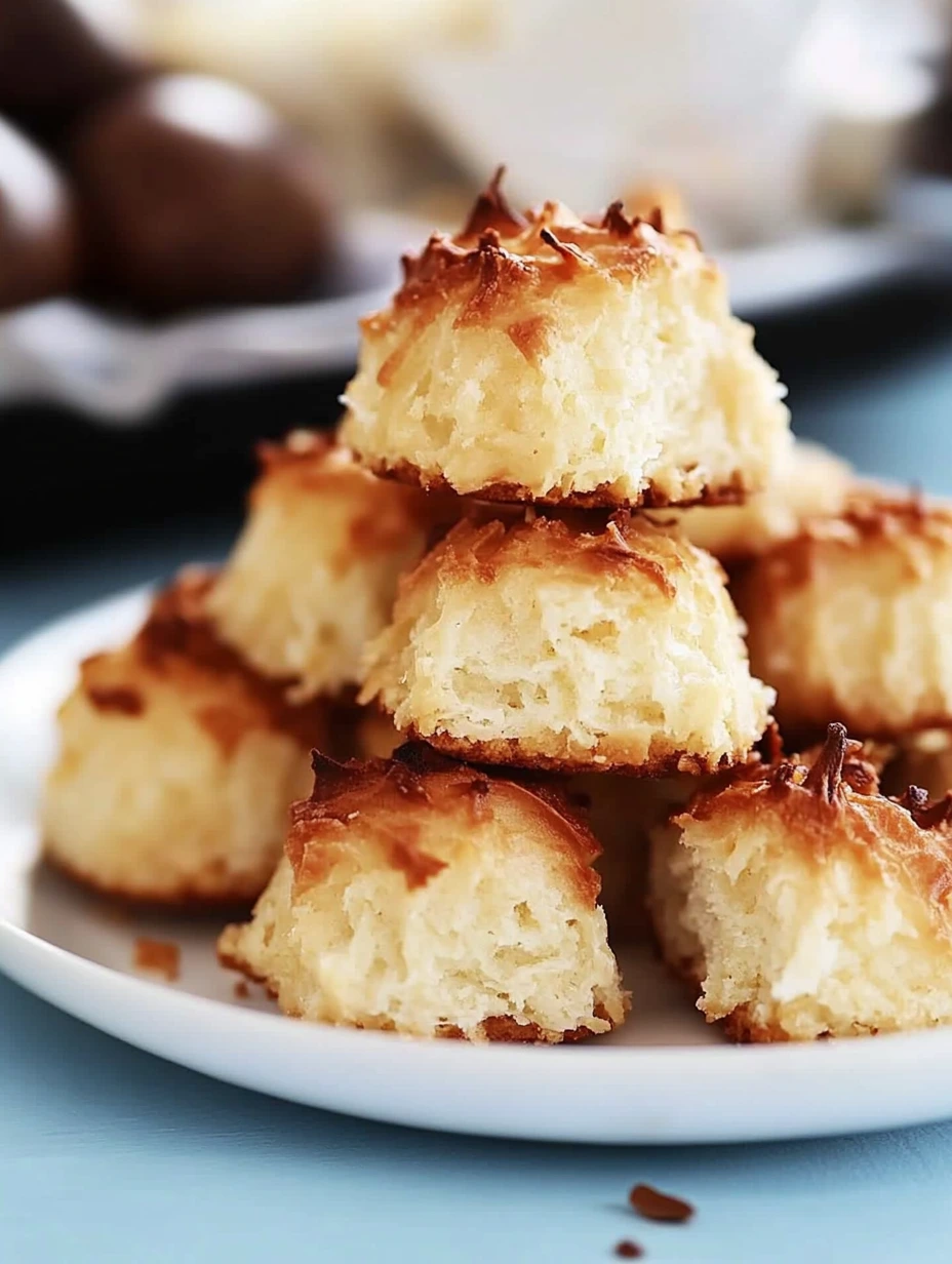 Rochers coco au lait concentré présentation