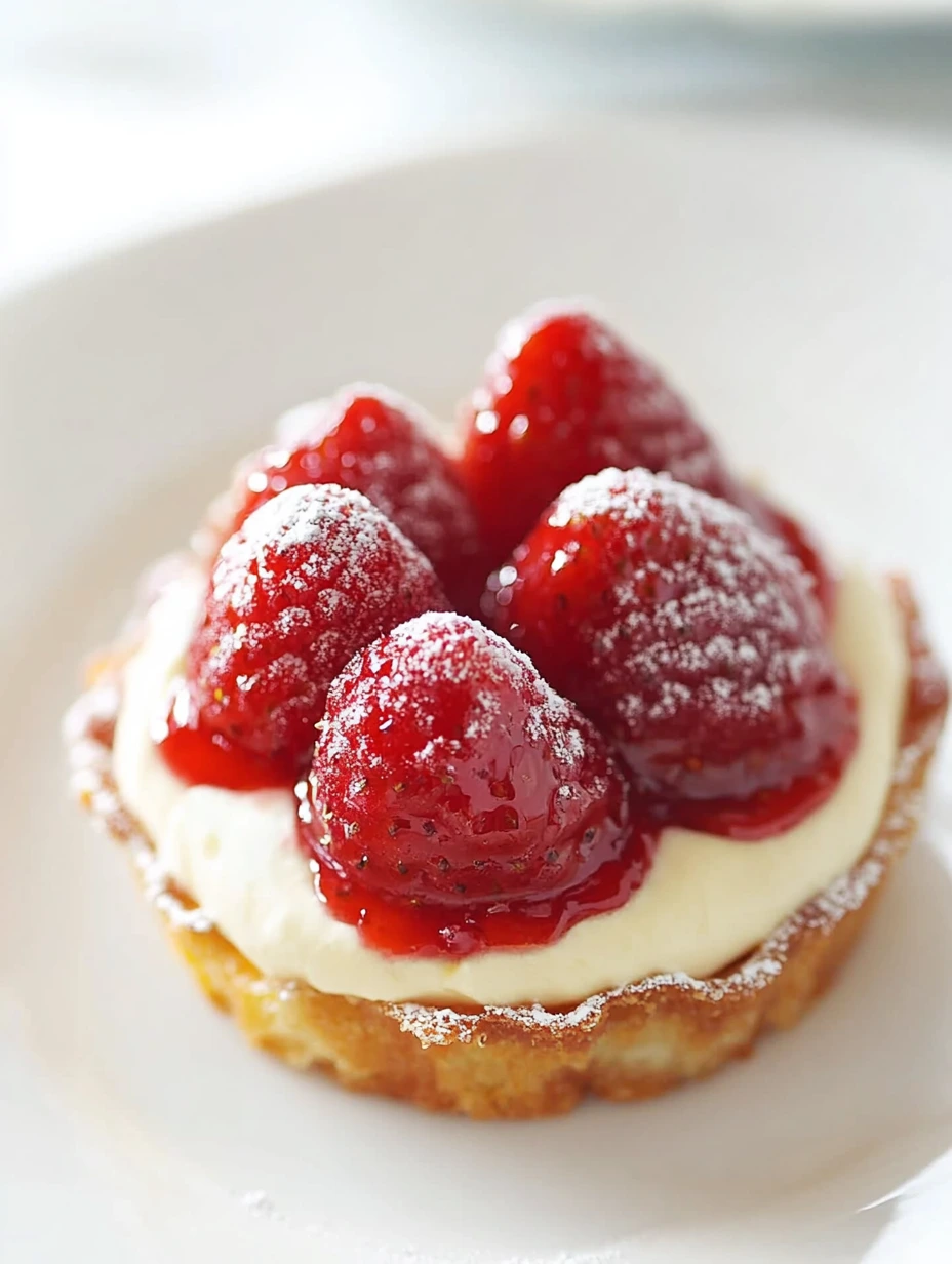 Présentation Tartelettes aux fraises