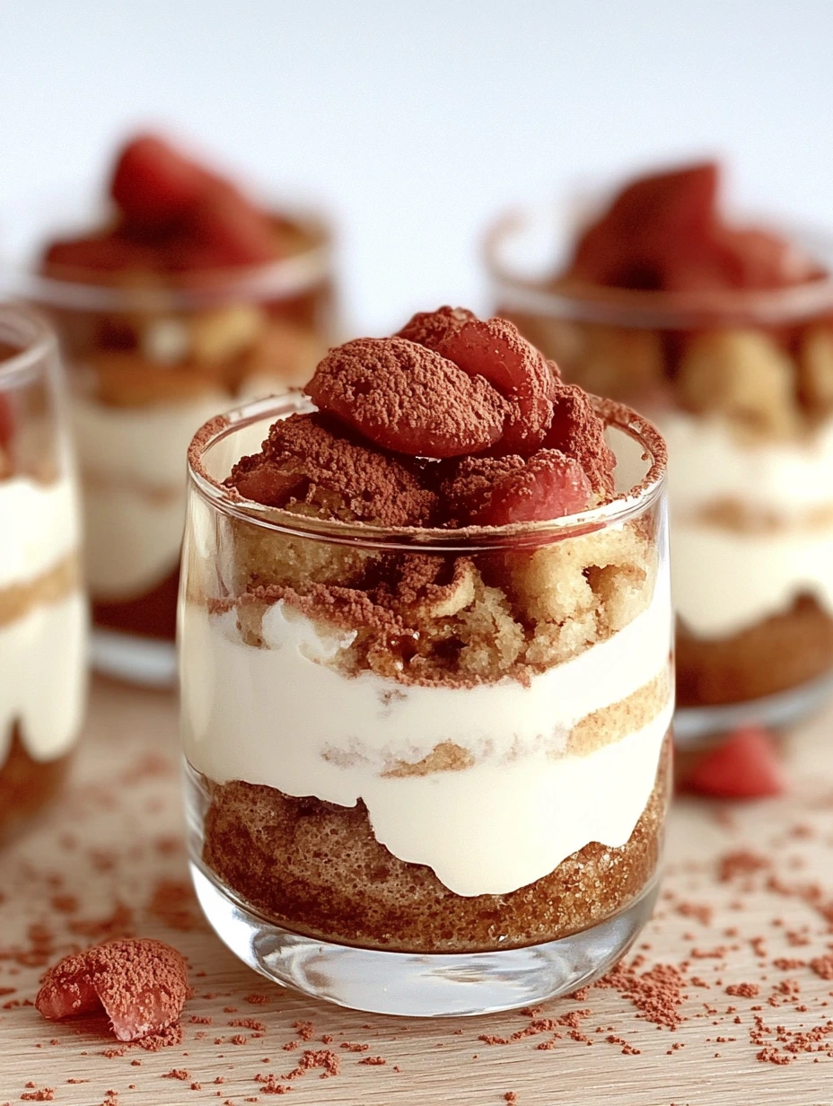 Tiramisu fraises spéculoos en verrines facile à préparer